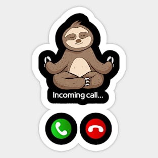 Sloth is calling Sticker